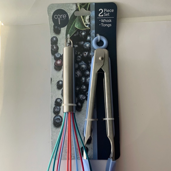 Core 2 Piece Set Whisk & Tongs - Picture 4 of 5